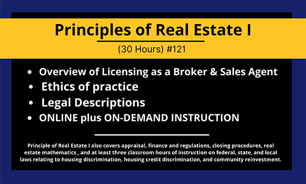 Principles of Real Estate I